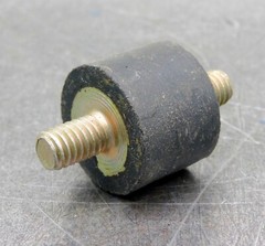 Vibration-Damping Rubber Mounts Mounting Feet 5/16″ Coarse Lot of Ten (10)