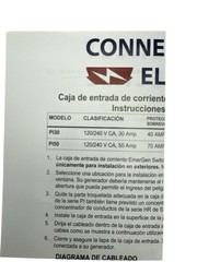 Connecticut Electric 50A Generator Power Inlet Box with Cover EGSPI50 (OB)