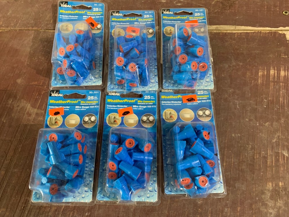150 IDEAL WEATHER PROOF WIRE CONNECTORS DIRECT BURIAL 30-161 SIZES 22-14