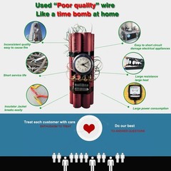 Hook Up Wire 14 Awg, 20 Feet Silicone, High Temp Resistant, Red Black