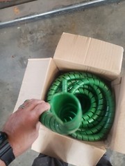 Spiral Cable Wrap  1″ Green  Free Shipping 10′