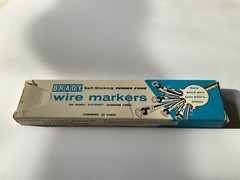 Brady Wm-93-Pk Wire Marker,Printd,Repos Self-Adhes,Pk25