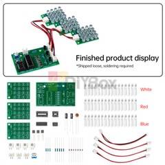 DIY CD4017+NE555 Water Flow Light LED Electronic Kit Soldering Learning Project
