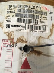 330’ of Coleman Cable 18/2 Signal Electronic Cable 95214