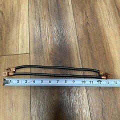 (2) 6 Gauge AWG THW 600 V Copper Cable 12″ Ilsco 14-4 Lug Connector AIW Corp