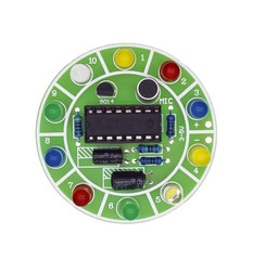 CD4017 Voice Control RGB LED Rotating Light DIY Electronic Kit