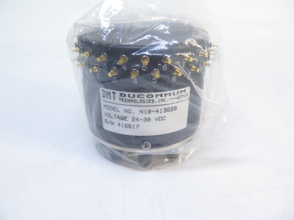 DMT N10-413G28 Multi-Position 50Ω Terminated Switch DC-10.5GHz, SMA, 24-30VDC