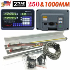 250+1000mm Linear Scale TTL Sensor 2Axis Digital Readout DRO for Bridgeport,US