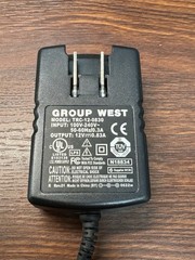 GROUP WEST TRC-12-0830 12V 0.83A Power Supply