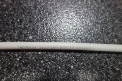 NEON GTO WIRE, WHITE High Voltage SILICONE Cable for Neon Transformer 25′ OF GTO