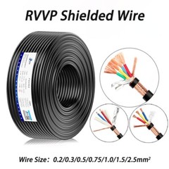 2/3/4/5/6 Core RVVP Shield Soft Wire 0.2/0.3/0.5-2.5mm² Control Signal Cable