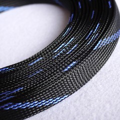 PET Nylon Expandable Braided Tube Sleeve Sheath Dense for Cable Wire Dia.40-50mm