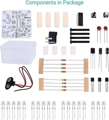 White LED Night Light Lamp DIY Electronics Kit Soldering Practice For Students
