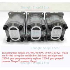Gear Pump CBN-F306/F314/F316/F320/F325 Hydraulic Oil Gear Pump Spline Flat Key