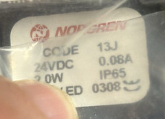 NORGREN V61B413A-A213J Solenoid valve with 24VDC coil 13J, NEW