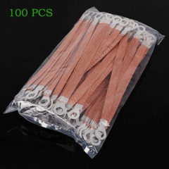 100x Copper Clad Aluminium Flat Braid Ground Lead Strap Cable Wire Kit 200/300mm