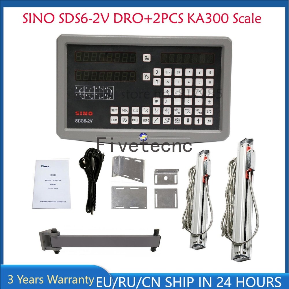 SINO DRO 3 Axes 2 Axis Digital Readout and KA300 Linear Scale Optical Encoder