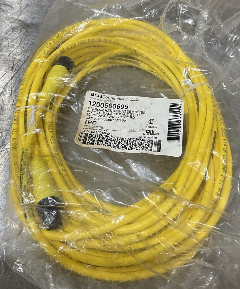 Molex BradConnectivity 1200660695 Micro Change Assembly 4P M/MFE 10.0 ST/ST