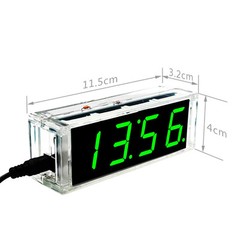 DIY Electronic LED Clock Kit Digital Alarm Time Display Microcontroller Project