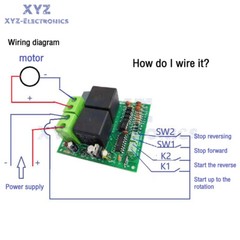 DC12V 24V 80A Relay Control Board DC Motor Forward and Reverse Controller