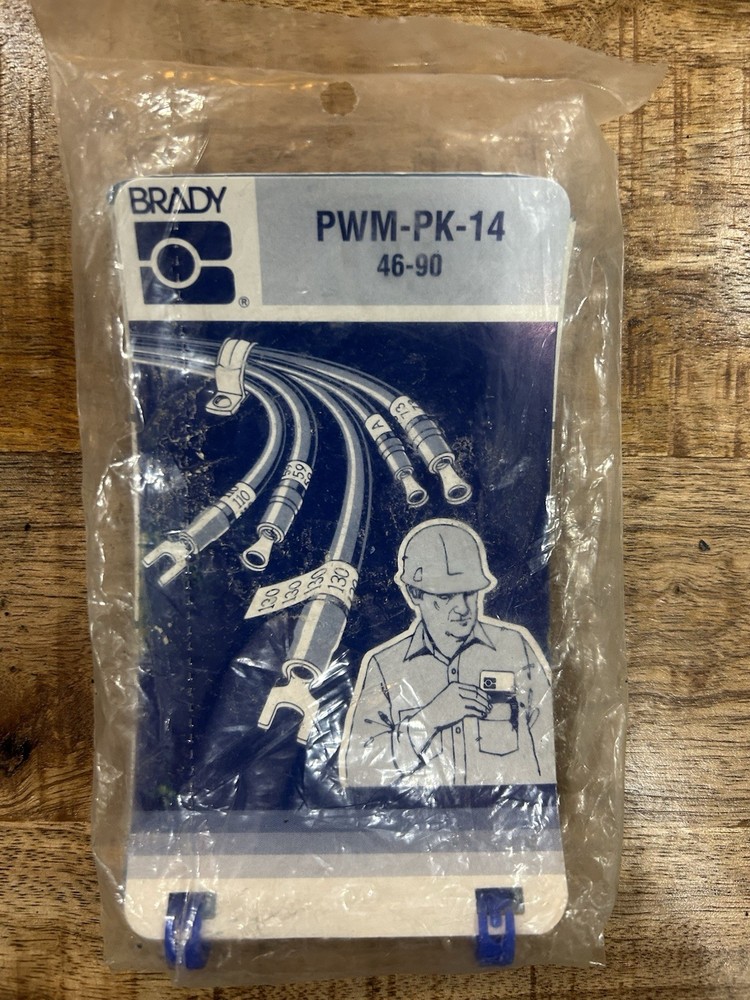 Brady Electrical Wire Labels – Numbers PWM-PK-14 46-90 Book