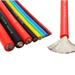 Silicone Rubber Cable Tinned Copper Wire Ultra Flexible Cable 14/16/17/18~30 AWG