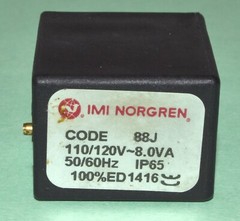 IMI Norgren Solenoid Coil, 110/120V, 8.0VA *Used* 88J