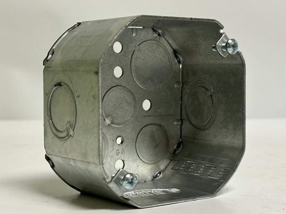 30 PK Orbit 4RDB-MKO 4″ Octagon Box, 2-1/8″ Deep, Steel, UL Listed