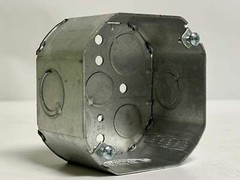 30 PK Orbit 4RDB-MKO 4″ Octagon Box, 2-1/8″ Deep, Steel, UL Listed