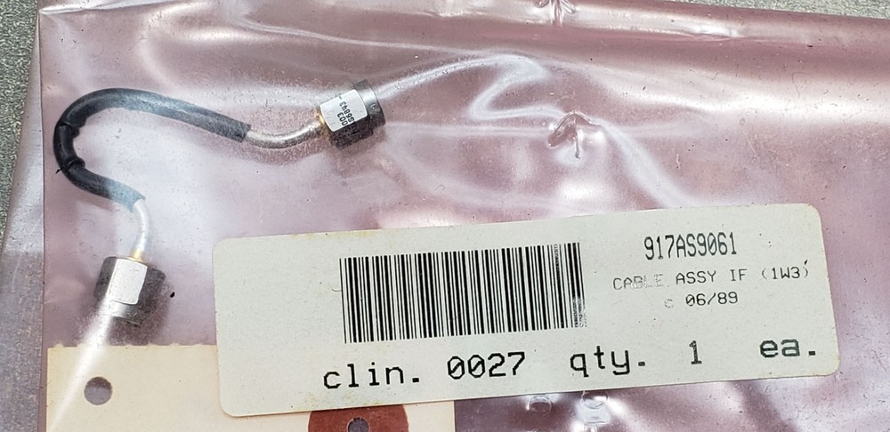 4” (inches) long Semi-Rigid Jumper Cable WITH Male SMA Connectors.