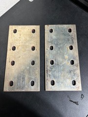 COPPER TINNED BUSBAR GROUND 6″ x 12” 1/4″ THICK 2 AVAILABLE 5 1/2 POUNDS