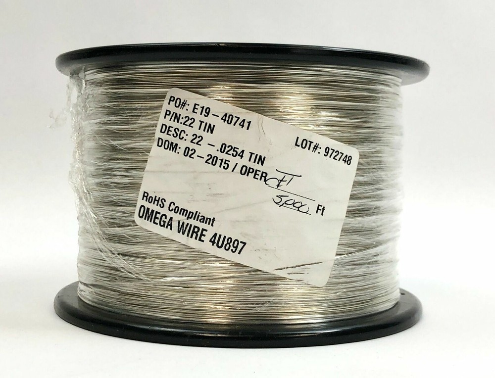 OMEGA RoHS Compliant Wire 4U897 5000 Ft 22 TIN