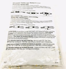 25 PK LAWSON 1368142 VISA SEAL 12-10 AWG CLEAR WITH YELLOW STRIPE
