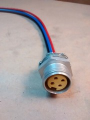MENCOM Min-Change 7/8″ MINH-4FR-1 4 conductor Female Receptacle 1′ Long 14AWG