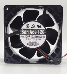 Sanyo 109R1224H1D011 DC24V 0.25A 12038 12cm 3-Wire Industrial Inverter Fanamk.t