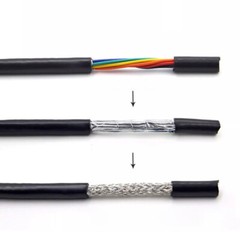 22AWG 2-25core Multicore Screened Shielded Cable, Al Foil Braided Control Cable
