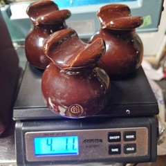 Set of 3 OB Ohio Brass Brown Ceramic Telephone Pole Insulator Caps