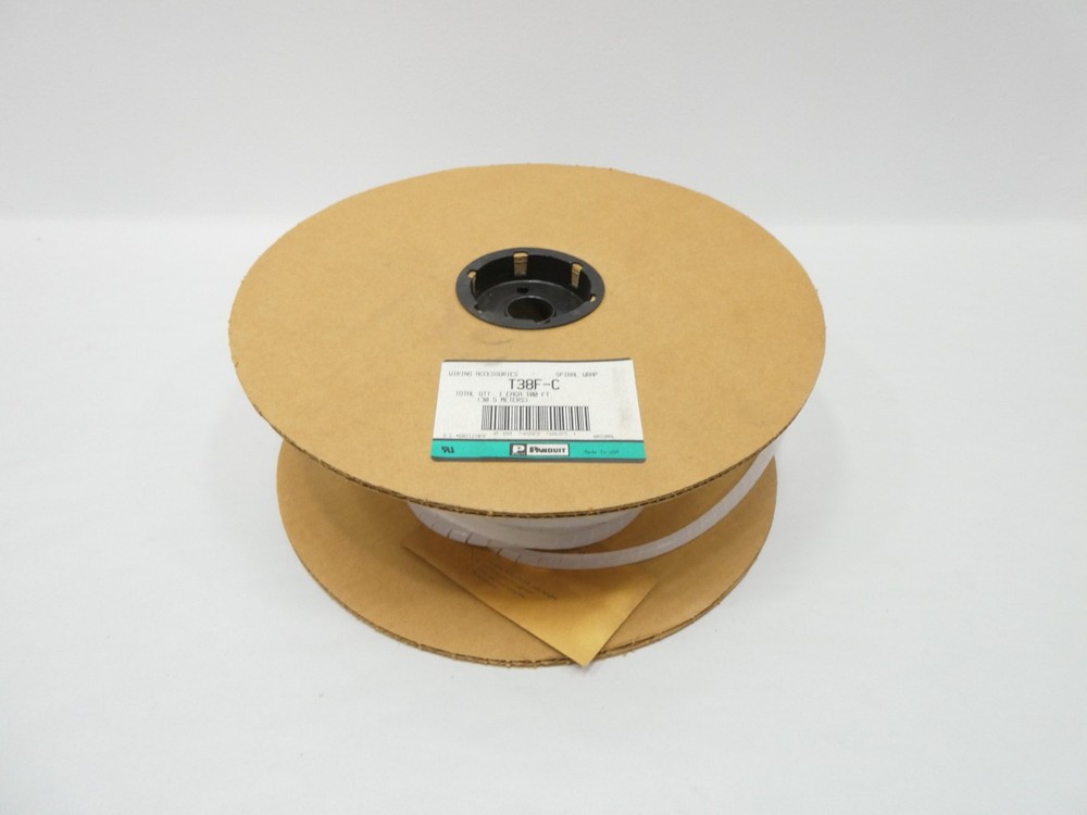 Panduit T38F-C Wiring Spiral Wrap 0.375in 100ft