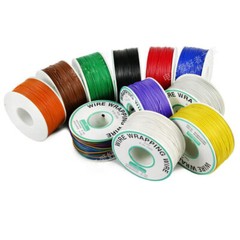 0.2mm 30AWG Insulated Silver Plated Single Core Copper PCB PVC Wrapping Wire