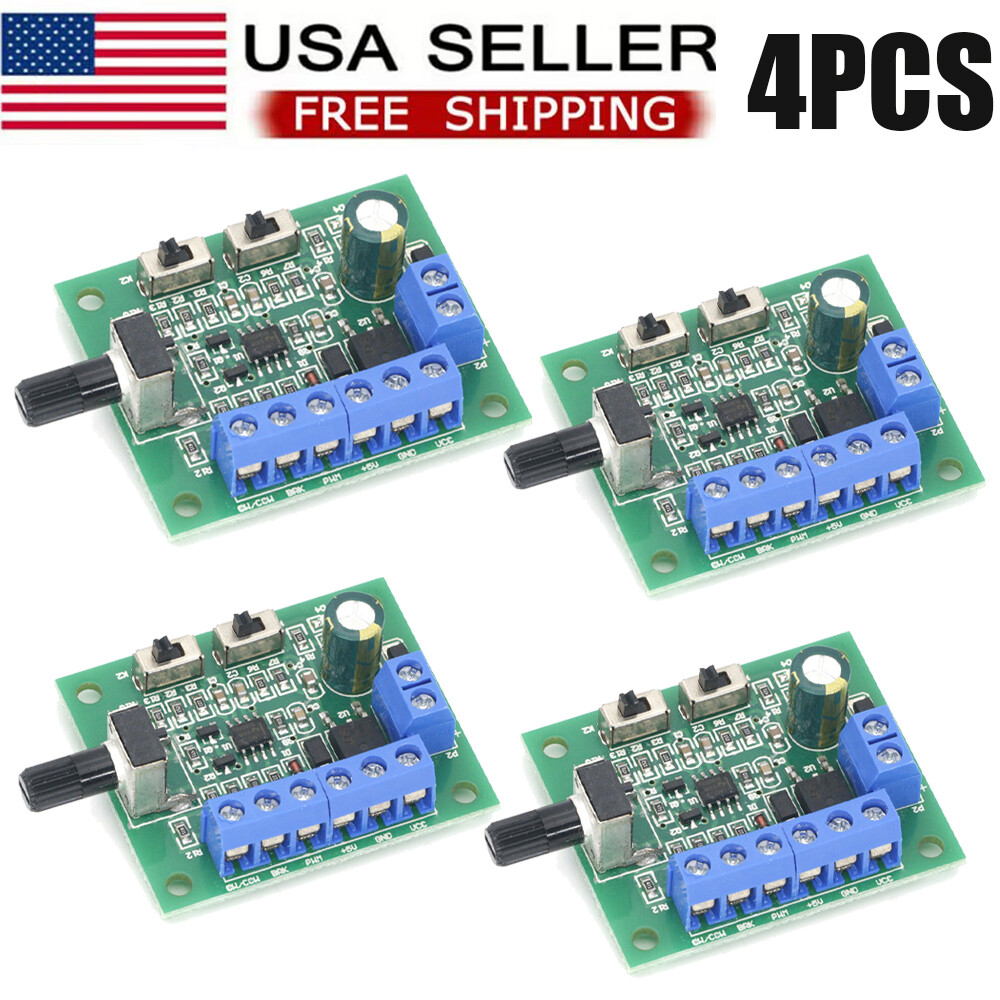 4Pcs DC8-24V Brushless DC Motor Speed Controller Driver PWM Speed Control Board