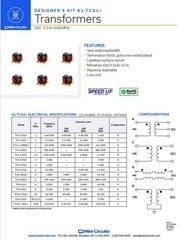 MINI-CIRCUITS K1-TCG2+ PCB-mount Transformer Design Kit 50Ω 0.3 to 3000 MHz