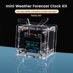 ESP8266 DIY Electronic Kit OLED Display Mini Clock+Case DIY Soldering Project
