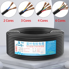 0.12-6mm² Flex Wire Copper 2/3/4/5/6/8/10 Cores Electrical Cable PVC Insulation