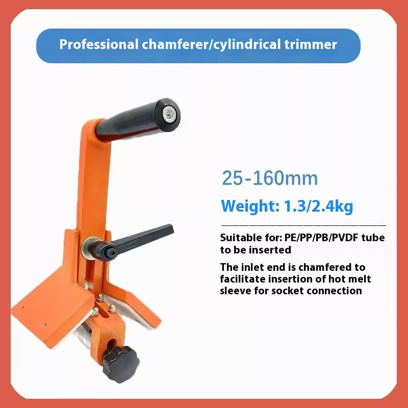 PPR PE PVC Pipe Fittings PE Chamfering Machine Chamfering Blade Thickening