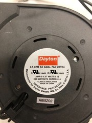 New old stock Dayton 2RTK4 Axial Blower 240-220 Volts 8.5 CFM 0.07 Amps 196069