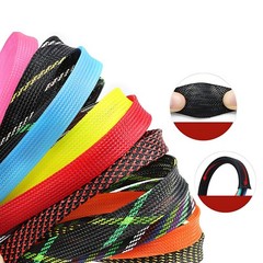 1m Expandable Braided Cable Sleeving 3~16mm Auto Wiring Harness Tidy Sheathing