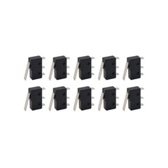 10 Pcs AC 300V 1NO 1NC Short Straight Hinge Lever Mini Micro Switch