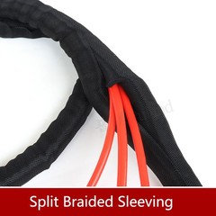 Split Braided Sleeving Tube Cable Wire Sheath Flame Retardant Insulation 5-60 mm