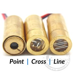 3V 5V Laser Module Red Cross hair Line Poin Dot Diode Focusable Lens 650nm 5mW