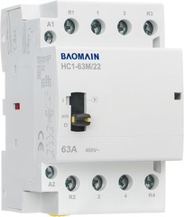 4 Pole Modular Contactor 63A 2NO2NC Normally Open Normally Closed DIN Rail